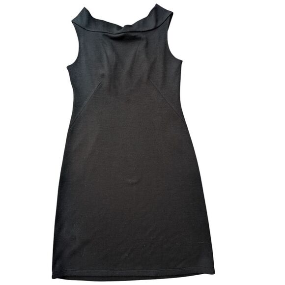 Quin Donnelly Black Cowl Neck Back  Vneck Sleeveless Dress. M - Picture 3 of 11